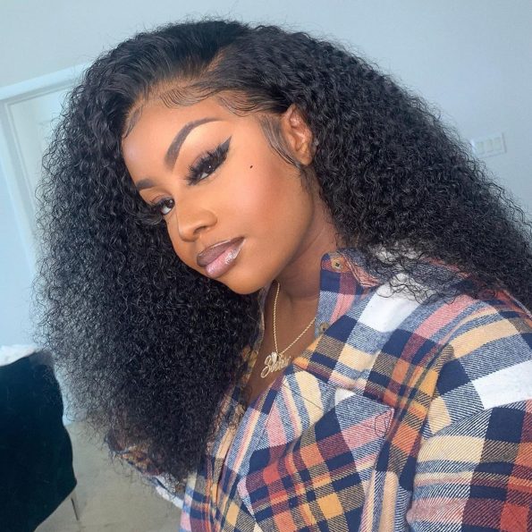 360 Lace Frontal Kinky Curly Wig