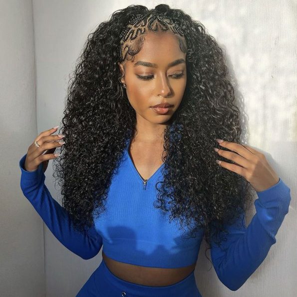4x4 Lace Closure Jerry Curly Wigs