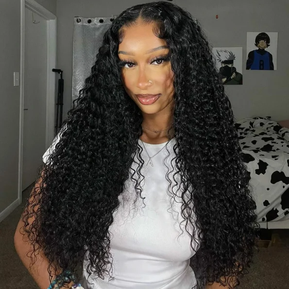 13x6 Deep Wave Lace Front Wigs Human Hair